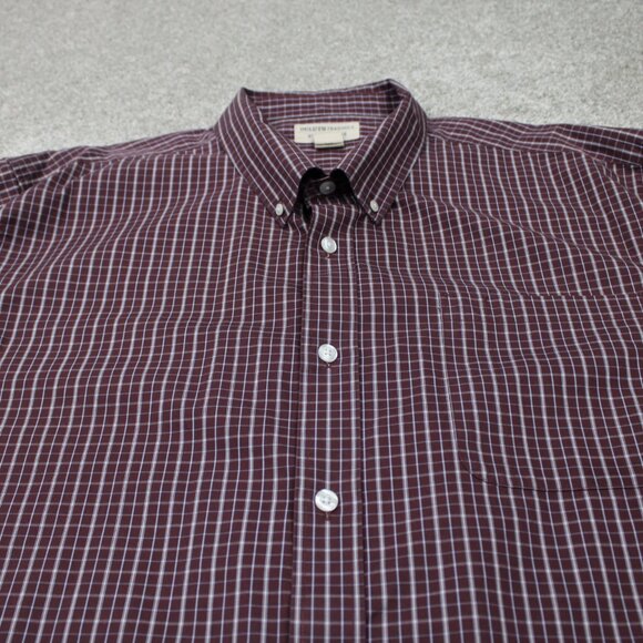 Duluth Wrinklefighter Shirt Men 3XL XXX Red/White Check Relaxed Fit L/S Cotton - Picture 3 of 12